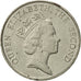 Hong Kong, Elizabeth II, 5 Dollars, 1988, AU(50-53), Copper-nickel, KM:56
