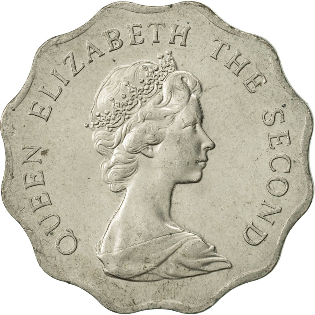 Hong Kong, Elizabeth II, 2 Dollars, 1983, AU(55-58), Copper-nickel, KM:37