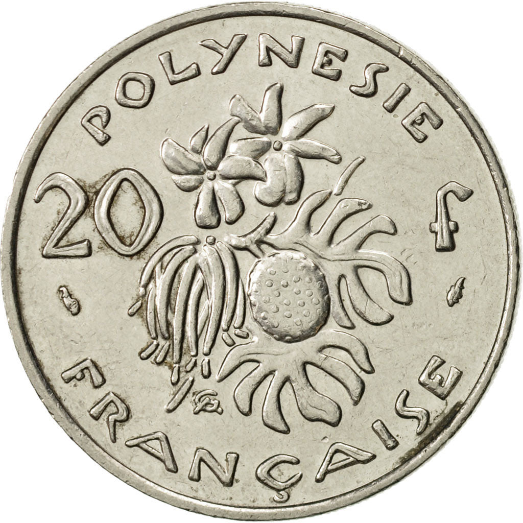 Moneta, Polinesia francese, 20 Francs, 1992, Paris, SPL-, Nichel, KM:9