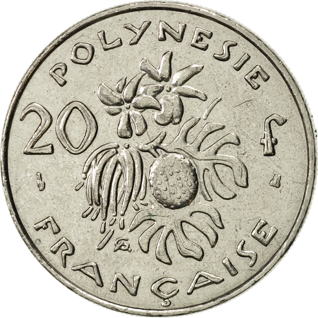 Coin, French Polynesia, 20 Francs, 1998, Paris, AU(55-58), Nickel, KM:9