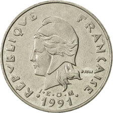 Munten, Frans Polynesië, 20 Francs, 1991, Paris, PR, Nickel, KM:9