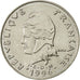 Coin, French Polynesia, 20 Francs, 1996, Paris, MS(60-62), Nickel, KM:9