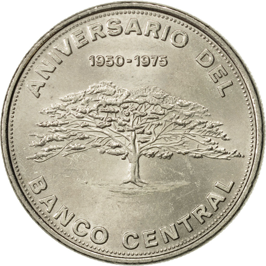 Costa Rica, 10 Colones, 1975, EBC+, Níquel, KM:204