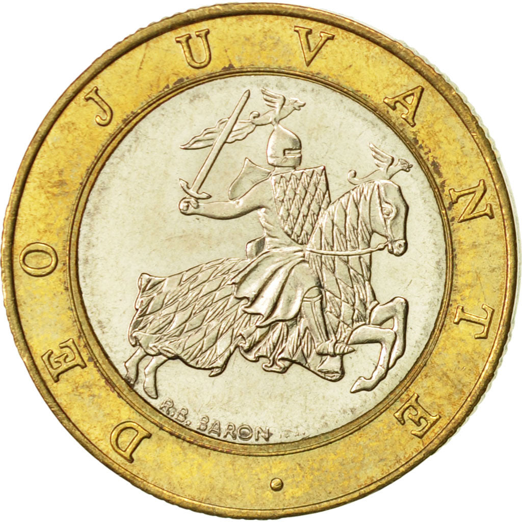 Monaco, Rainier III, 10 Francs, 1995, MS(60-62), Bi-Metallic, KM:163