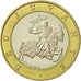 Monaco, Rainier III, 10 Francs, 1991, MS(60-62), Bi-Metallic, KM:163