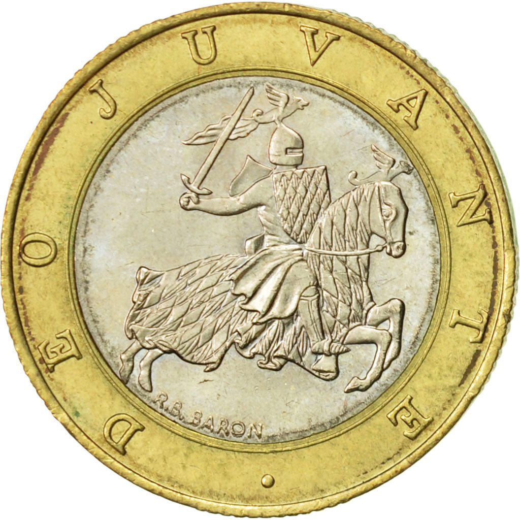Monaco, Rainier III, 10 Francs, 1996, MS(60-62), Bi-Metallic, KM:163