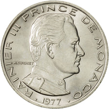 Coin, Monaco, Rainier III, Franc, 1977, MS(60-62), Nickel, KM:140, Gadoury:MC