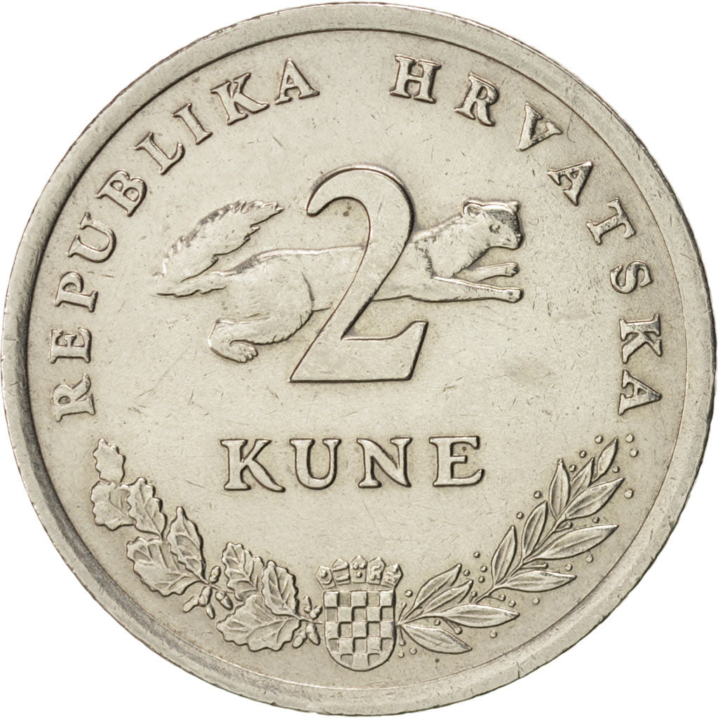 Moneta, Croazia, 2 Kune, 1993, SPL-, Rame-nichel-zinco, KM:10