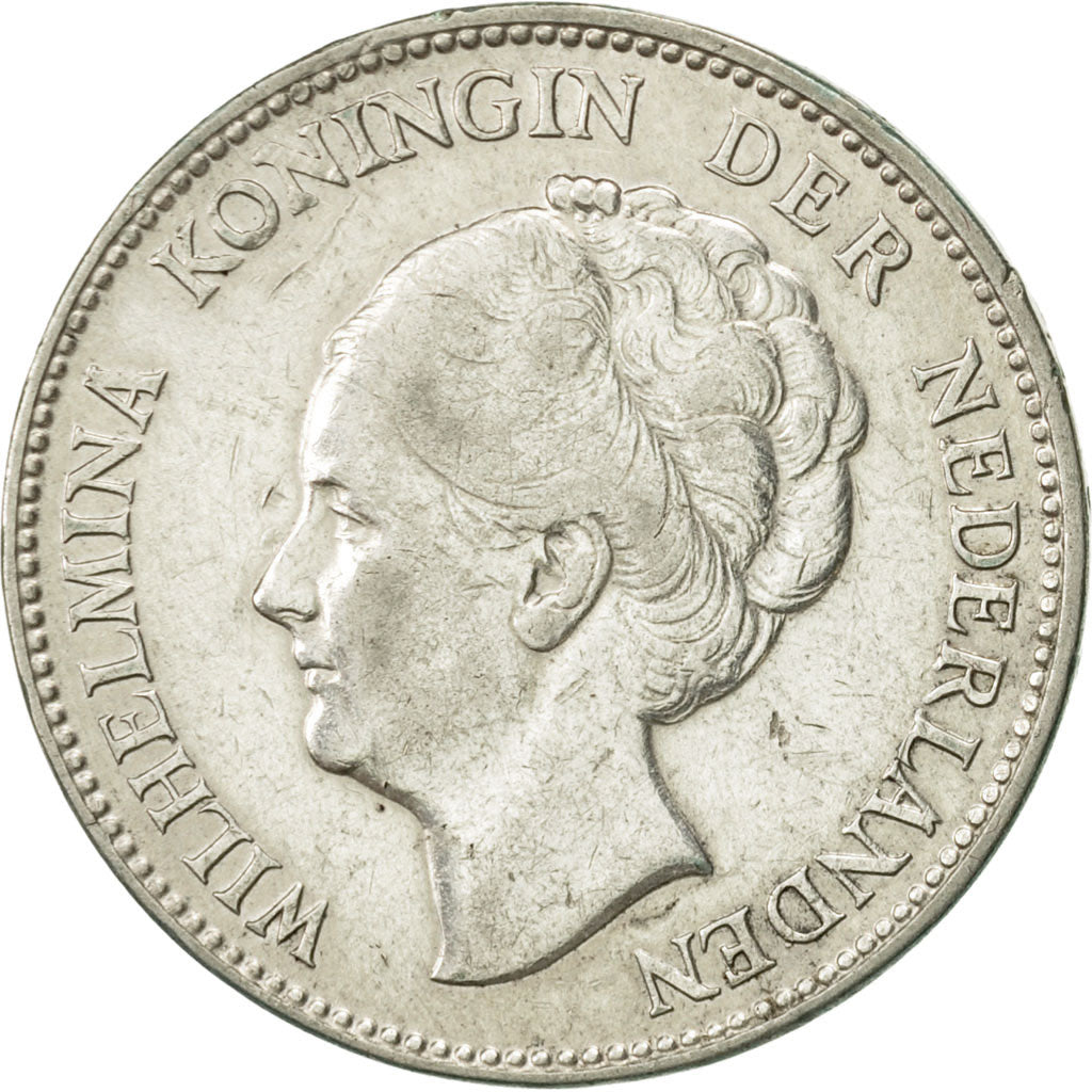 Netherlands, Wilhelmina I, Gulden, 1923, EF(40-45), Silver, KM:161.1