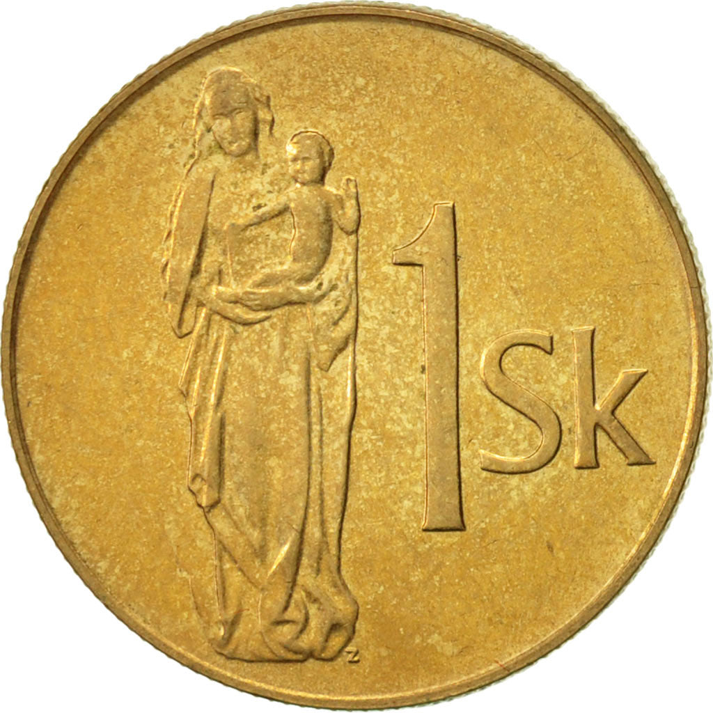 Slovaquie, Koruna, 1993, TTB+, Bronze Plated Steel, KM:12