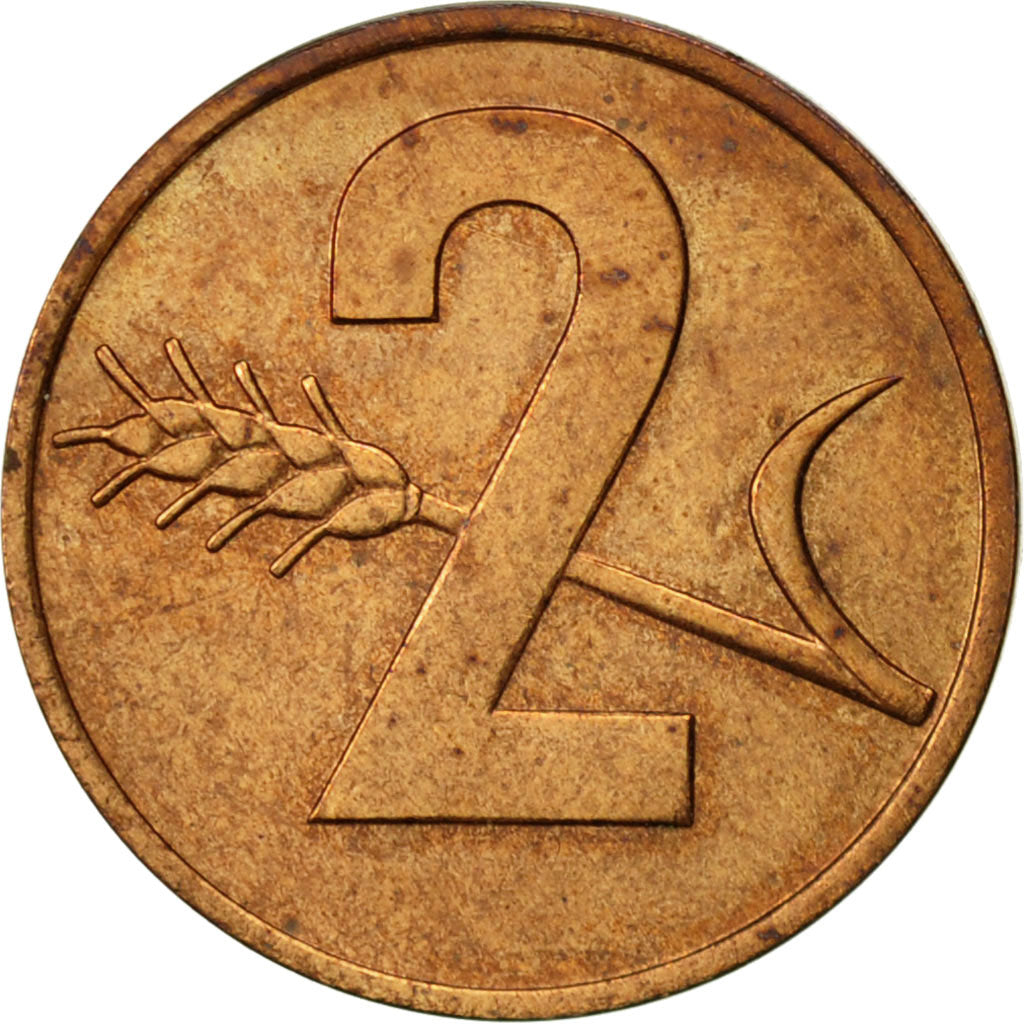 Coin, Switzerland, 2 Rappen, 1969, Bern, AU(50-53), Bronze, KM:47
