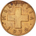 Coin, Switzerland, 2 Rappen, 1974, Bern, AU(50-53), Bronze, KM:47