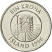 Münze, Iceland, Krona, 1996, VZ, Nickel plated steel, KM:27A