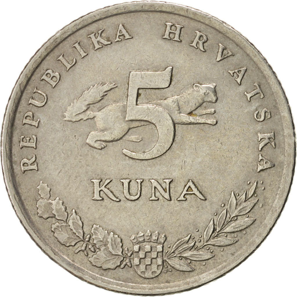 Croatia, 5 Kuna, 1996, KM:23