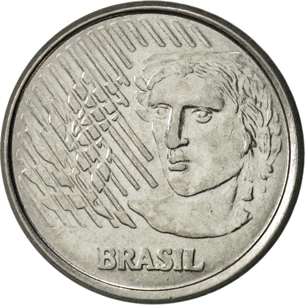 Coin, Brazil, 5 Centavos, 1994, AU(55-58), Stainless Steel, KM:632