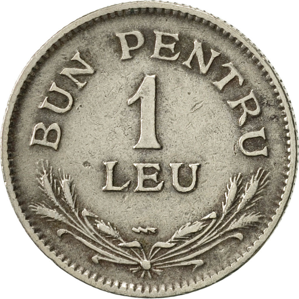 Romania, Ferdinand I, Leu, 1924, Poissy, VF(30-35), Copper-nickel, KM:46