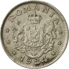 Romania, Ferdinand I, Leu, 1924, Poissy, AU(50-53), Copper-nickel, KM:46