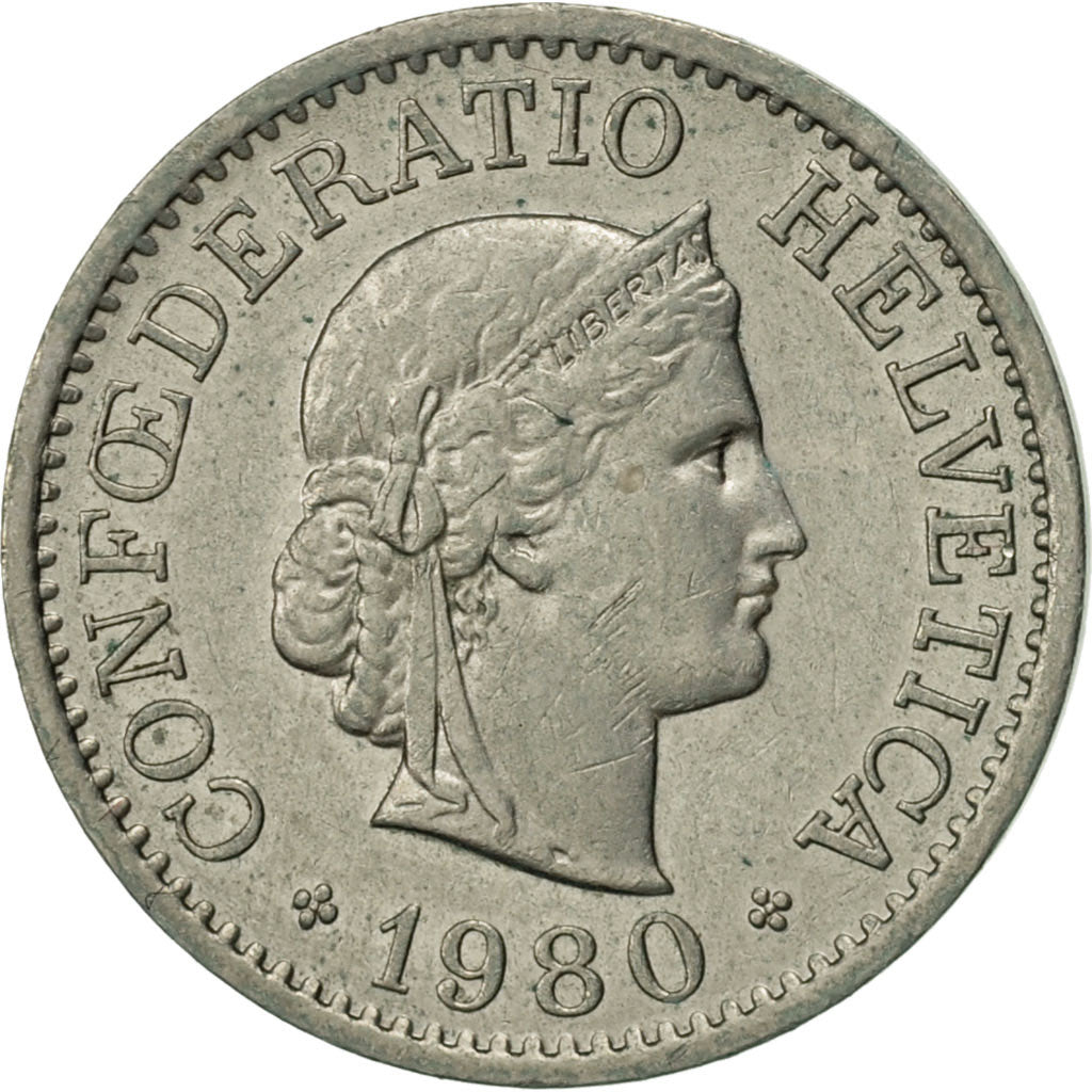 Monnaie, Suisse, 10 Rappen, 1980, Bern, SUP, Copper-nickel, KM:27