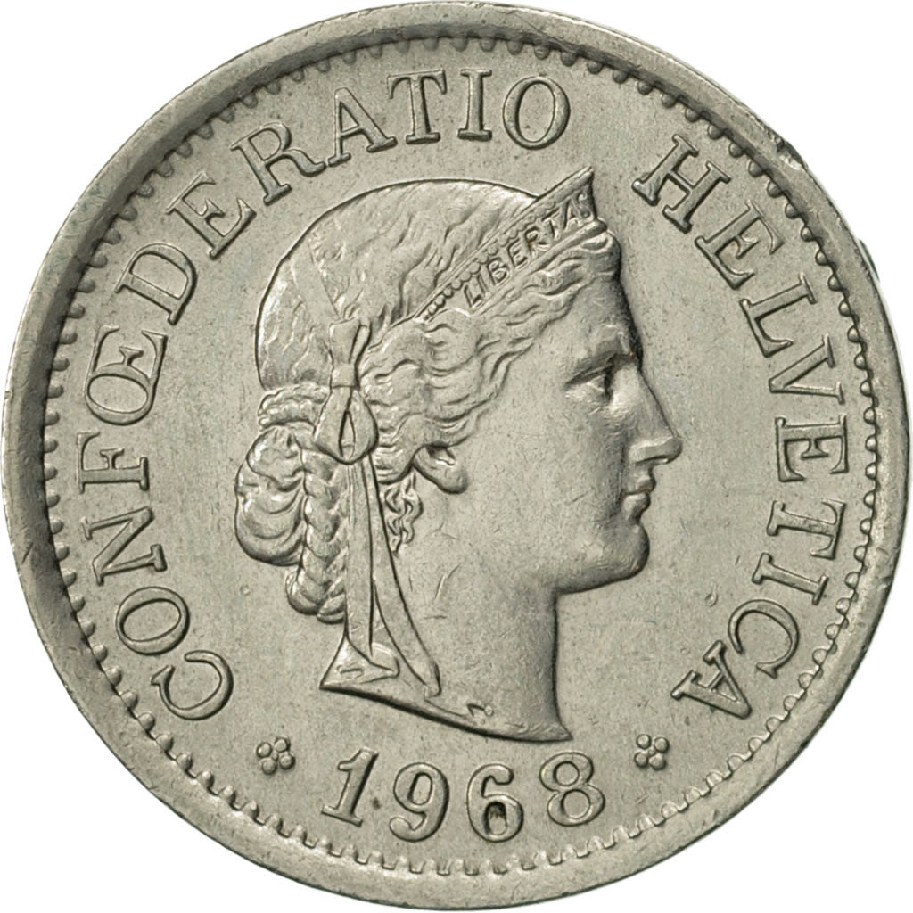 Monnaie, Suisse, 10 Rappen, 1968, Bern, SUP, Copper-nickel, KM:27