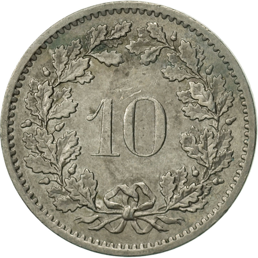 Münze, Schweiz, 10 Rappen, 1978, Bern, SS+, Copper-nickel, KM:27
