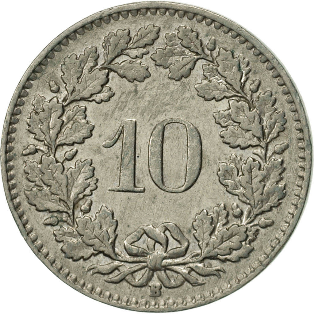 Munten, Zwitserland, 10 Rappen, 1954, Bern, ZF+, Copper-nickel, KM:27