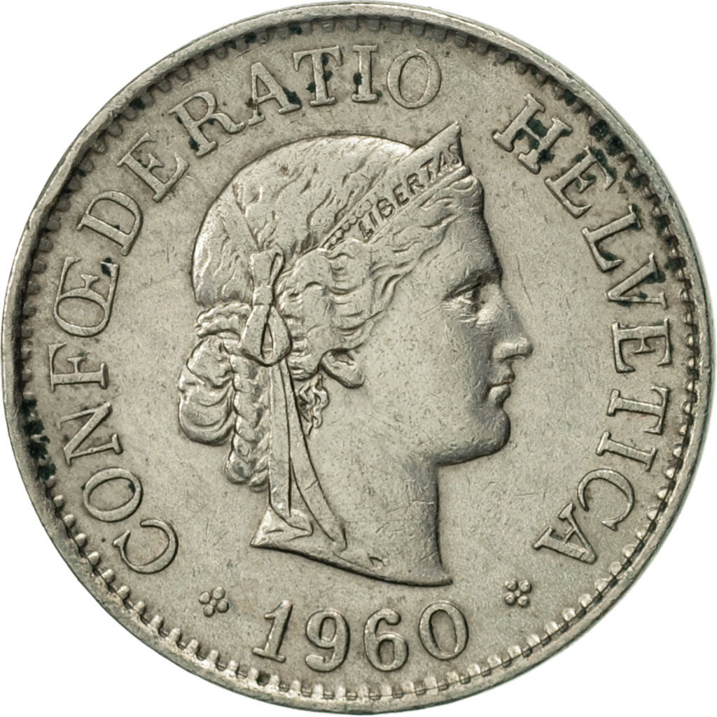 Monnaie, Suisse, 10 Rappen, 1960, Bern, TTB+, Copper-nickel, KM:27