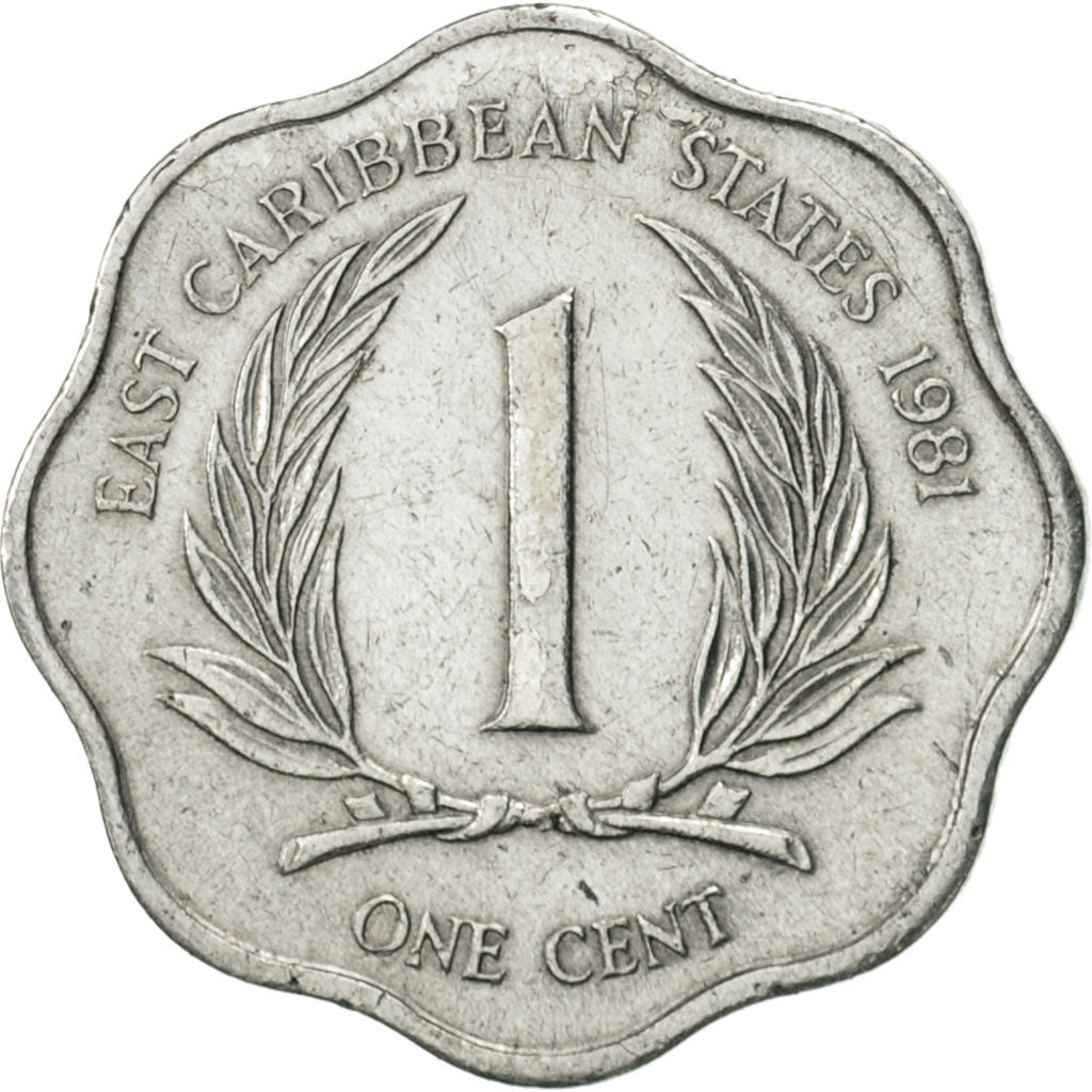 Monnaie, Etats des caraibes orientales, Elizabeth II, Cent, 1981, TTB+