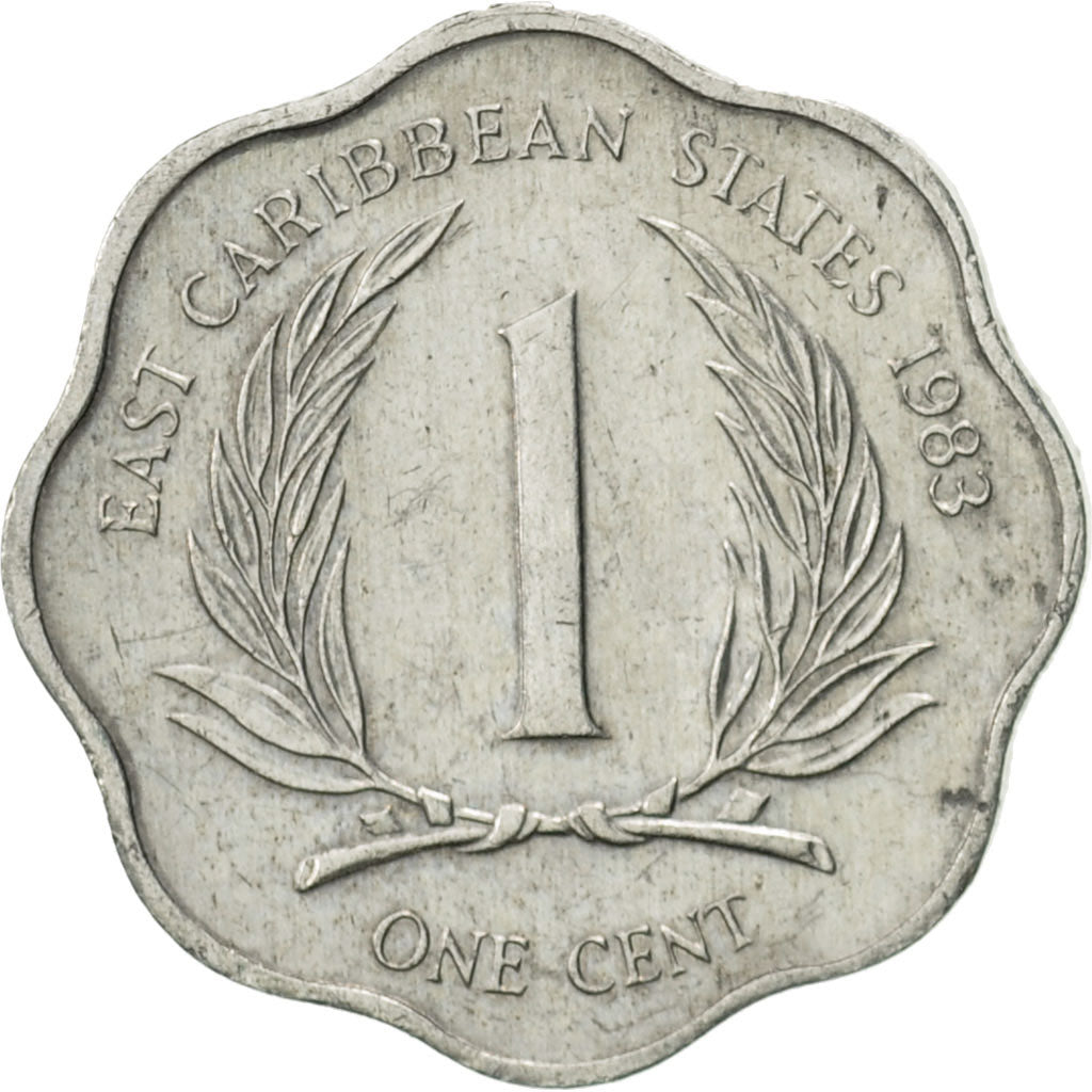 Munten, Staten van de oostelijke Caraïben, Elizabeth II, Cent, 1983, ZF+