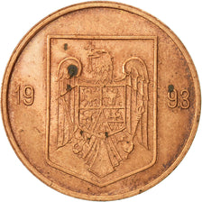 Coin, Romania, Leu, 1993, AU(55-58), Copper Plated Steel, KM:115