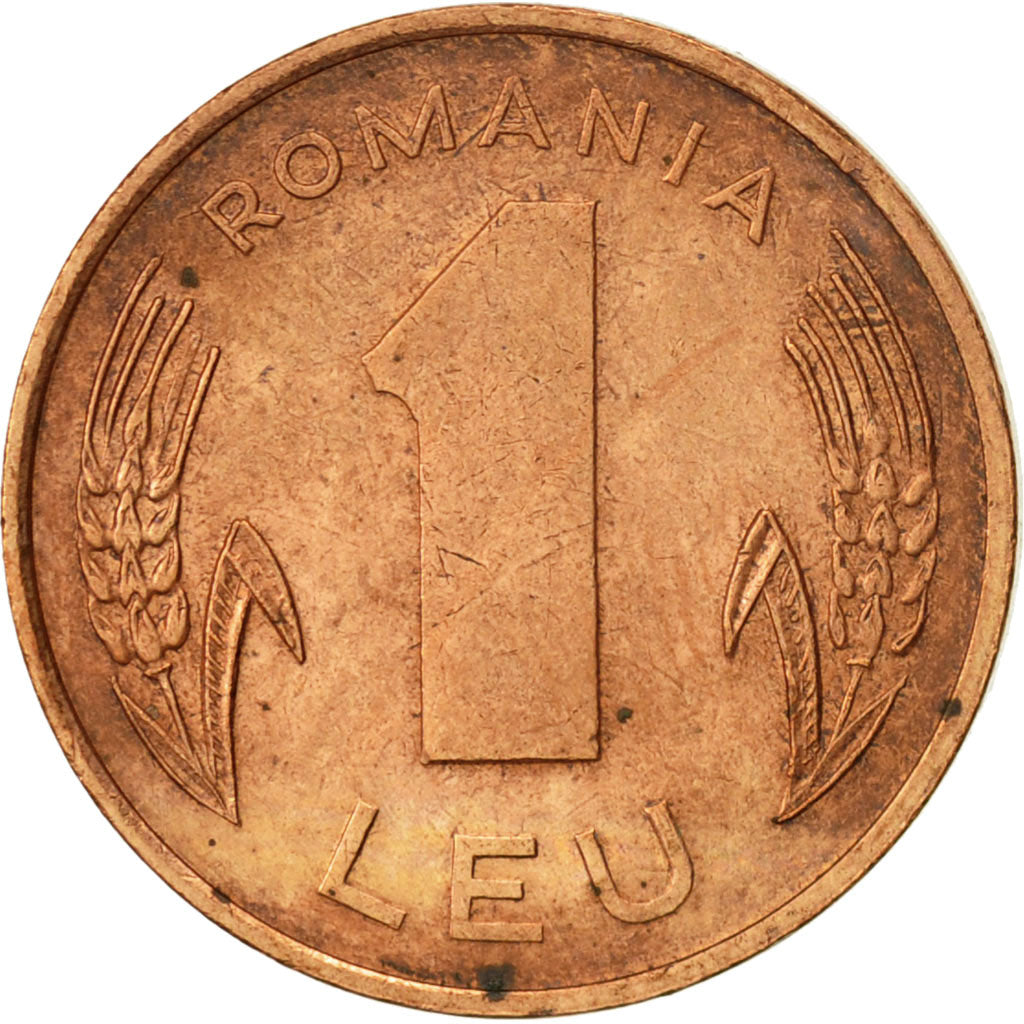 Coin, Romania, Leu, 1993, AU(55-58), Copper Plated Steel, KM:115