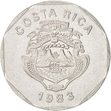 Moneda, Costa Rica, 10 Colones, 1983, MBC+, Acero inoxidable, KM:215.1