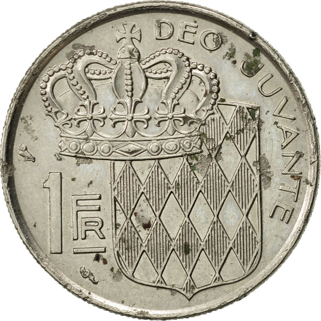 Coin, Monaco, Rainier III, Franc, 1960, AU(55-58), Nickel, KM:140