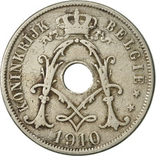 Coin, Belgium, 25 Centimes, 1910, VF(20-25), Copper-nickel, KM:69