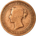 Ceylon, Victoria, 5 Cents, 1870, VF(20-25), Copper, KM:93