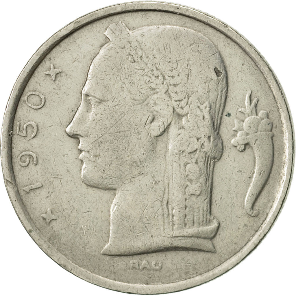 Monnaie, Belgique, 5 Francs, 5 Frank, 1950, TB+, Copper-nickel, KM:134.1