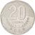 Moneda, Costa Rica, 20 Colones, 1983, MBC+, Acero inoxidable, KM:216.1