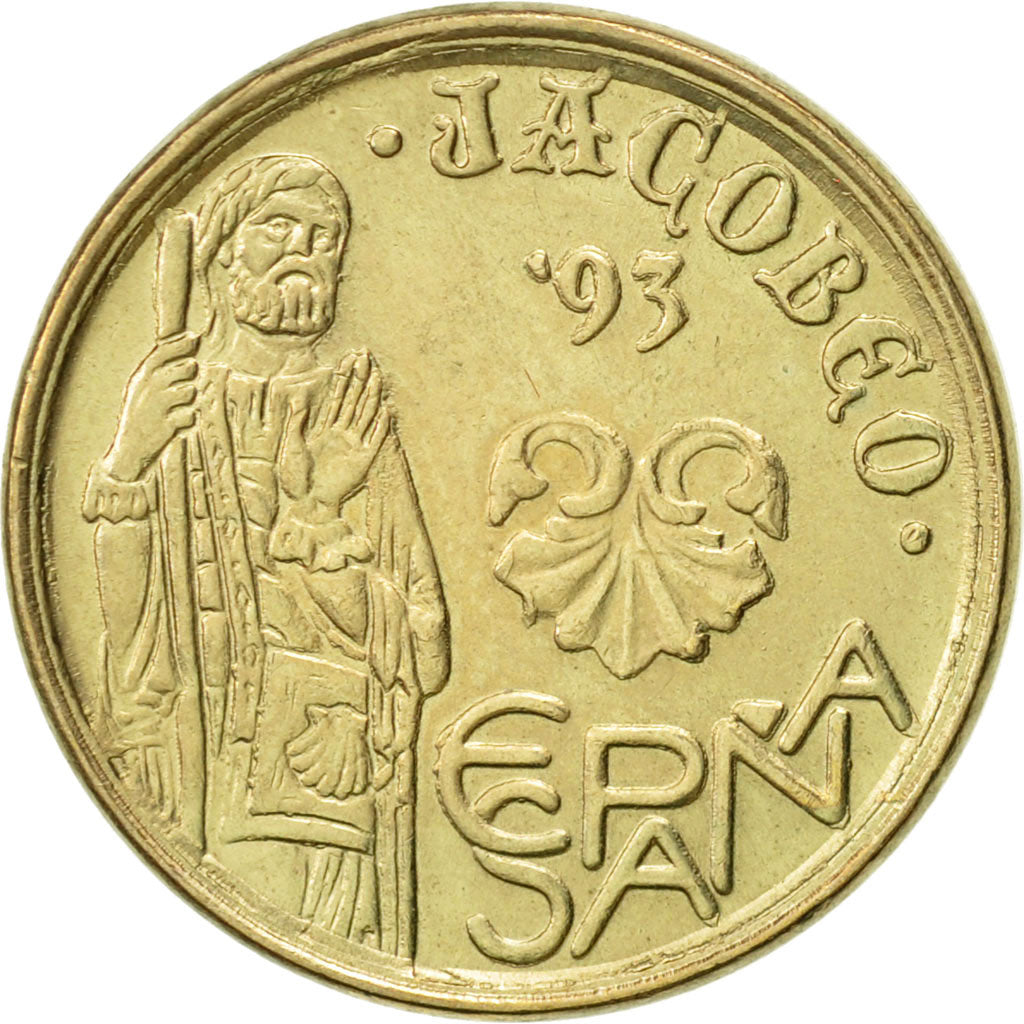 Monnaie, Espagne, Juan Carlos I, 5 Pesetas, 1993, Madrid, SUP, Aluminum-Bronze