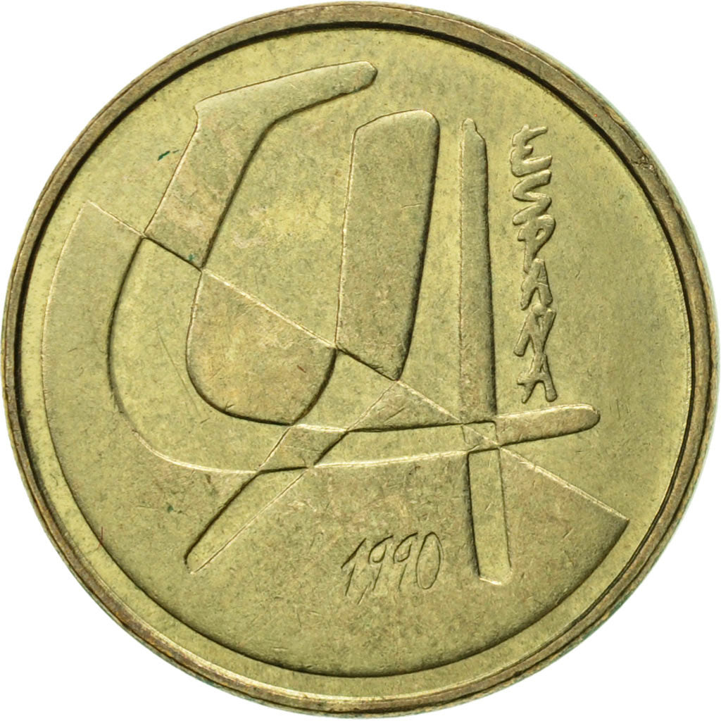Moneda, España, Juan Carlos I, 5 Pesetas, 1990, Madrid, EBC, Aluminio - bronce