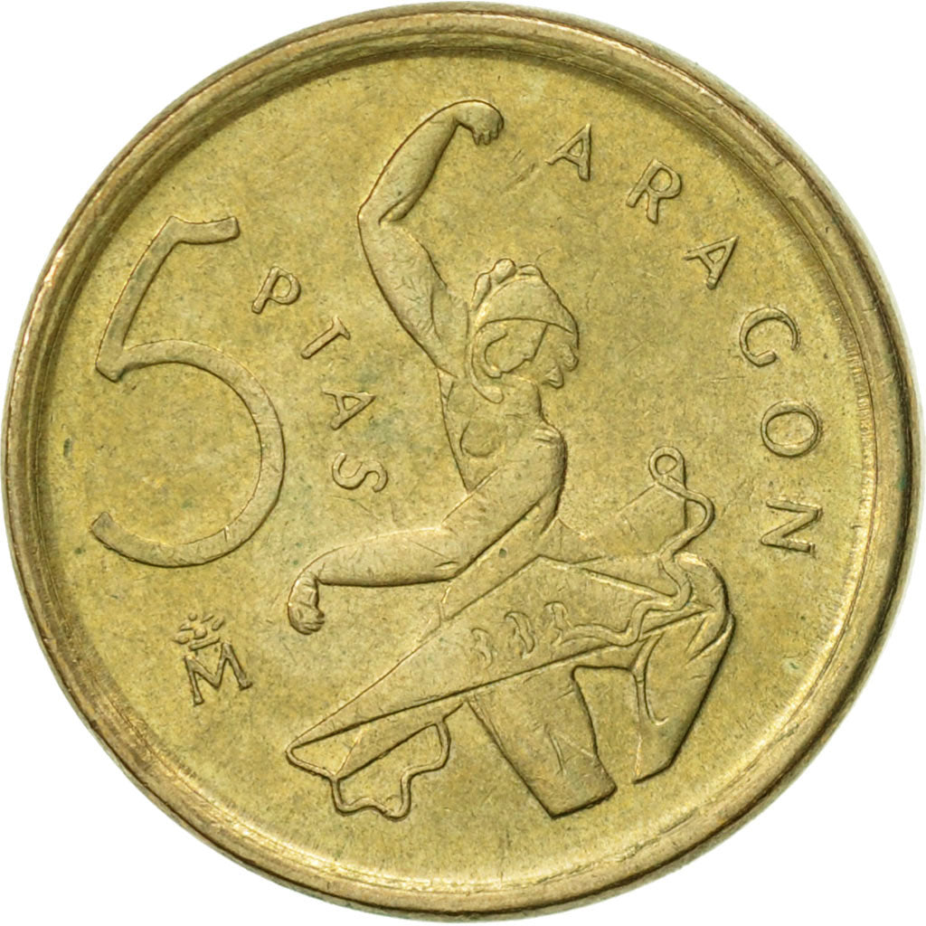 Moneta, Spagna, Juan Carlos I, 5 Pesetas, 1994, Madrid, SPL-, Alluminio-bronzo