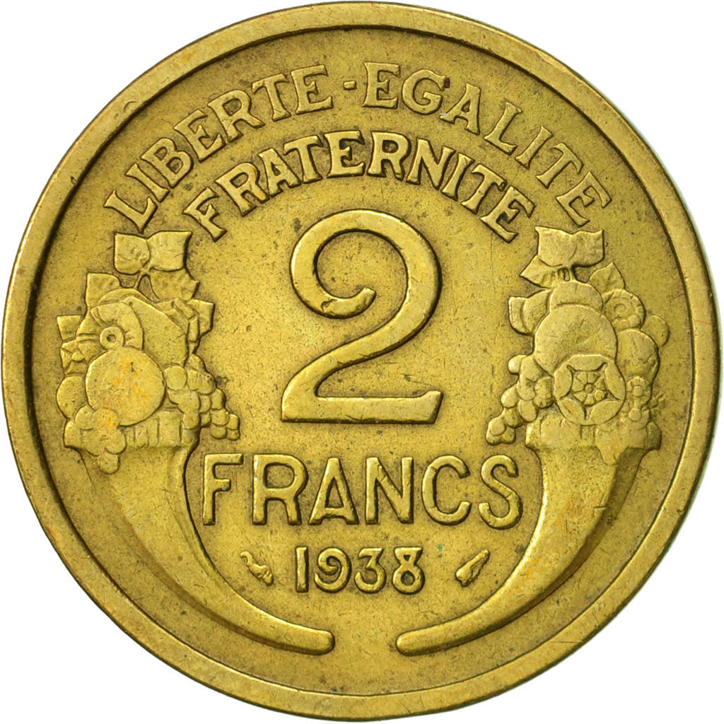 Monnaie, France, Morlon, 2 Francs, 1938, Paris, TTB, Aluminum-Bronze, KM:886