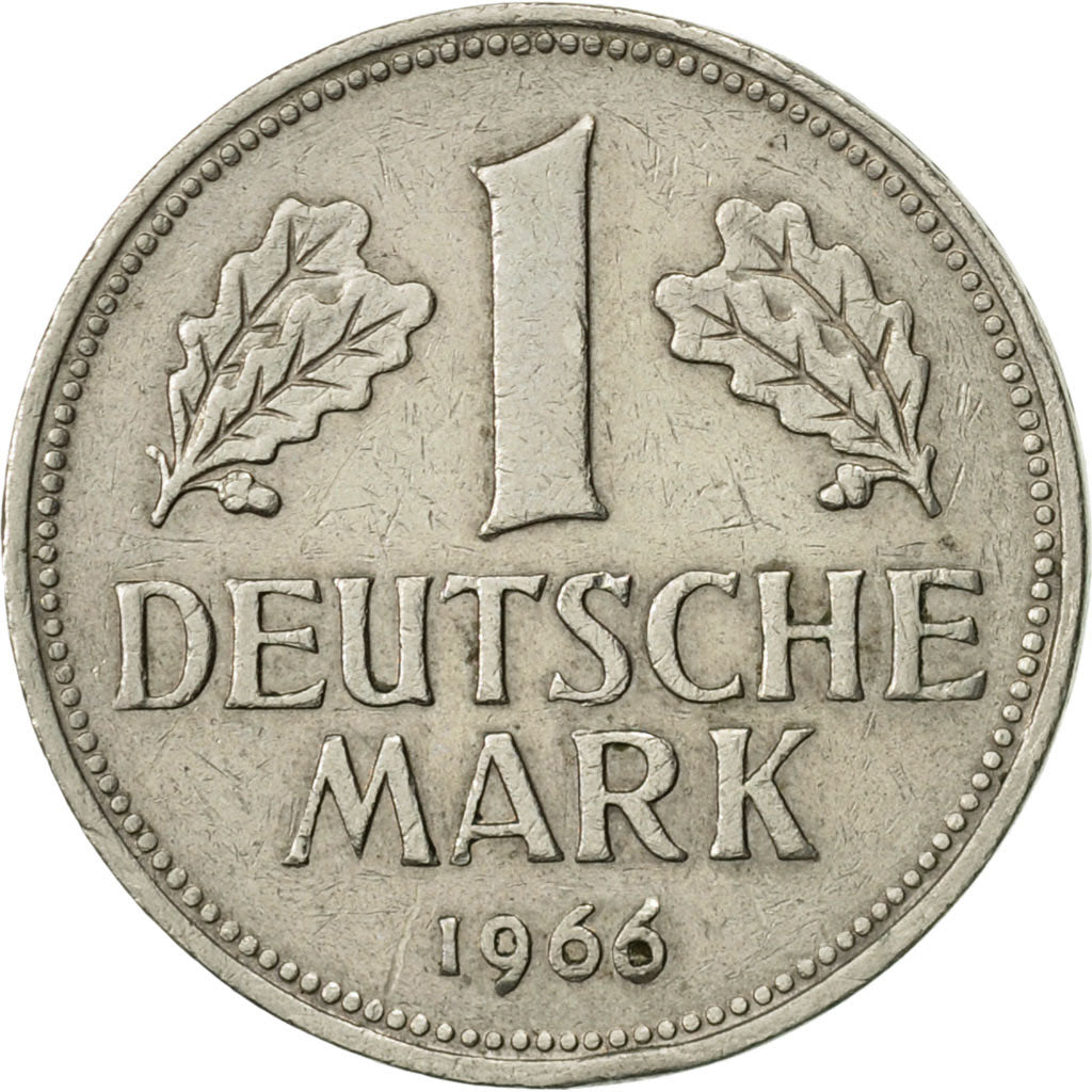 Coin, GERMANY - FEDERAL REPUBLIC, Mark, 1966, Hambourg, AU(50-53)