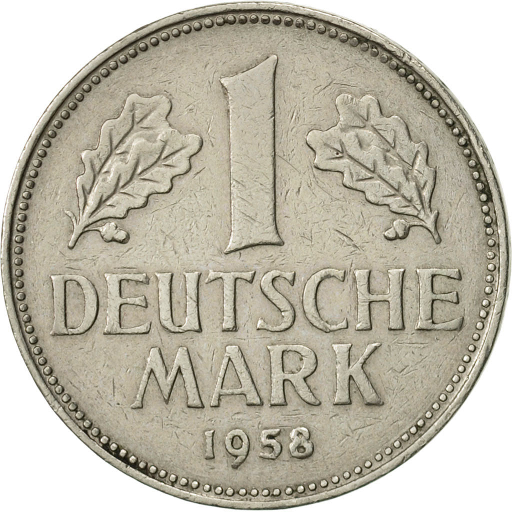 Coin, GERMANY - FEDERAL REPUBLIC, Mark, 1958, Hambourg, AU(50-53)