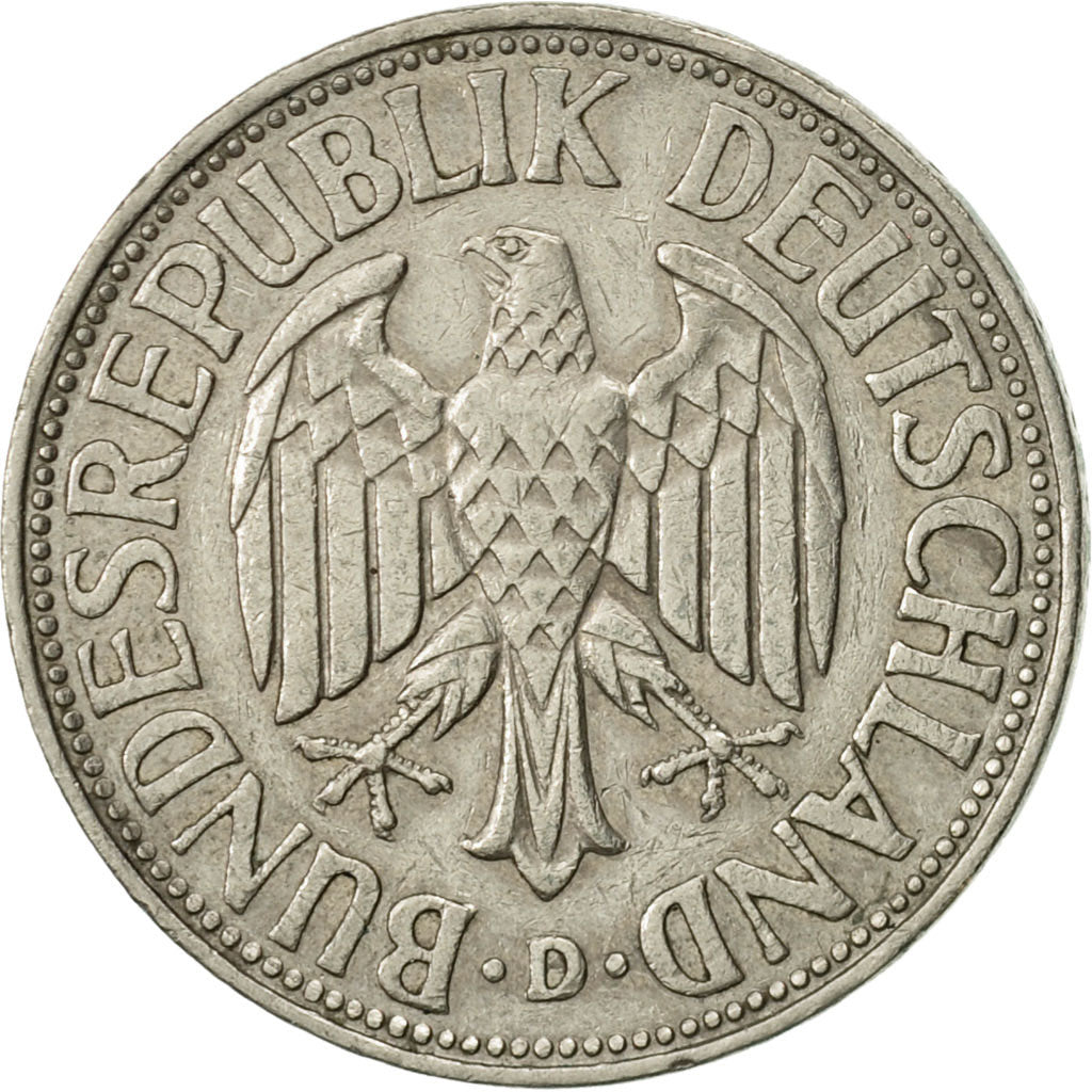 Munten, Federale Duitse Republiek, Mark, 1963, Munich, ZF+, Copper-nickel