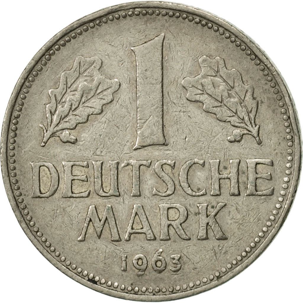 Munten, Federale Duitse Republiek, Mark, 1963, Munich, ZF+, Copper-nickel