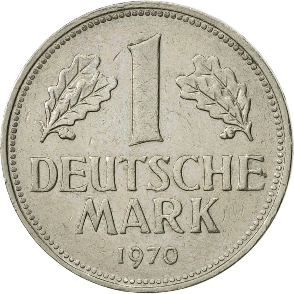 Coin, GERMANY - FEDERAL REPUBLIC, Mark, 1970, Hambourg, AU(55-58)