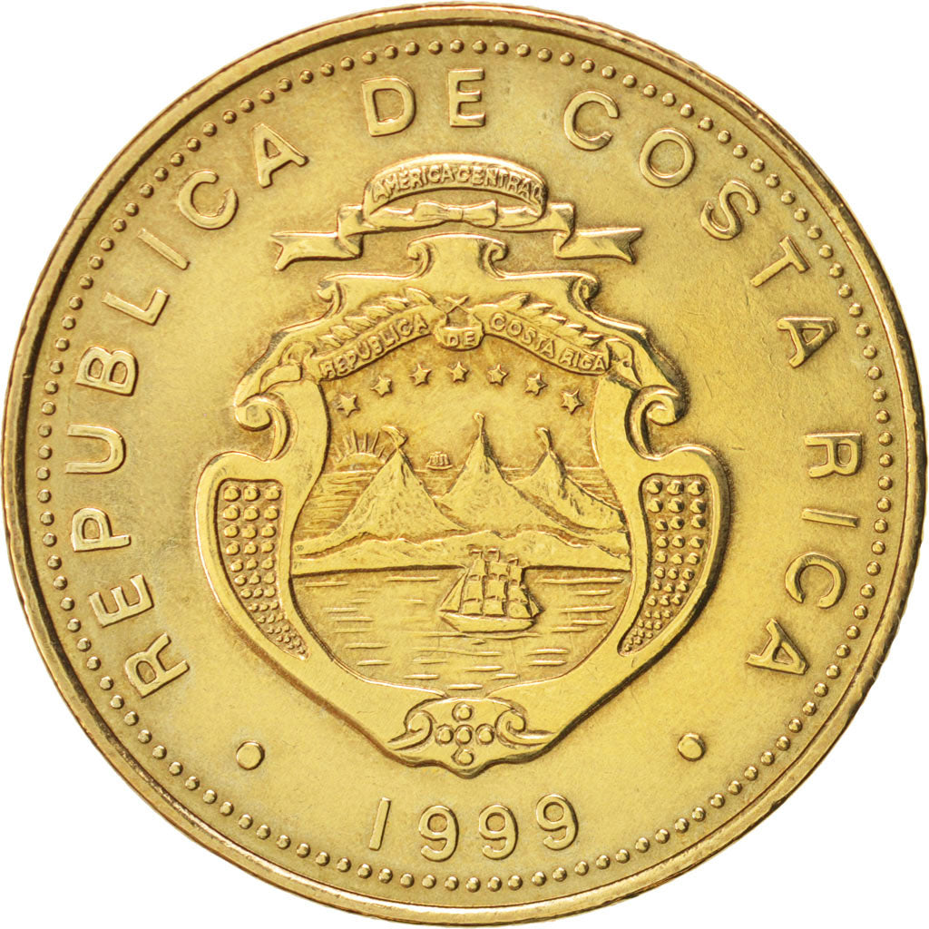Moneta, Costa Rica, 50 Colones, 1999, SPL, Ottone, KM:231.1
