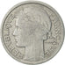 Moneda, Francia, Morlon, 2 Francs, 1945, Beaumont - Le Roger, MBC, Aluminio