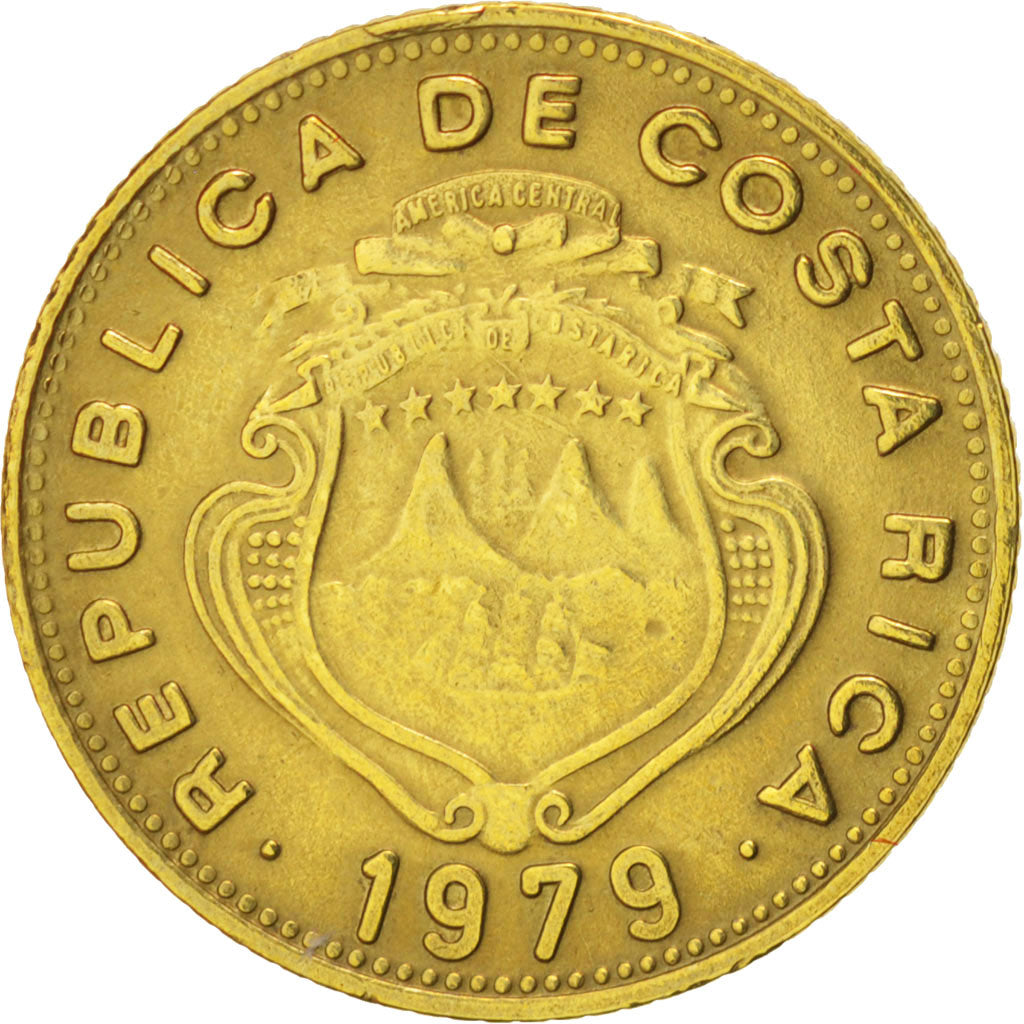 Costa Rica, 5 Centimos, 1979, KM:184.3a