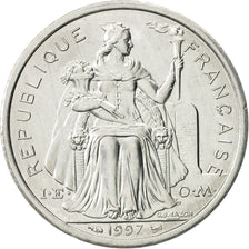 Coin, New Caledonia, 2 Francs, 1997, Paris, MS(63), Aluminum, KM:14