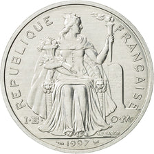 New Caledonia, 5 Francs, 1997, Paris, MS(63), Aluminum, KM:16